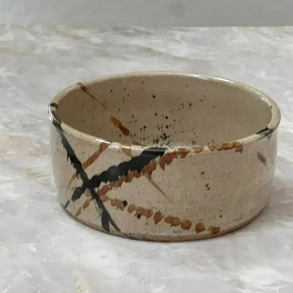 Studio Art Pottery Stoneware Bowl 6.6